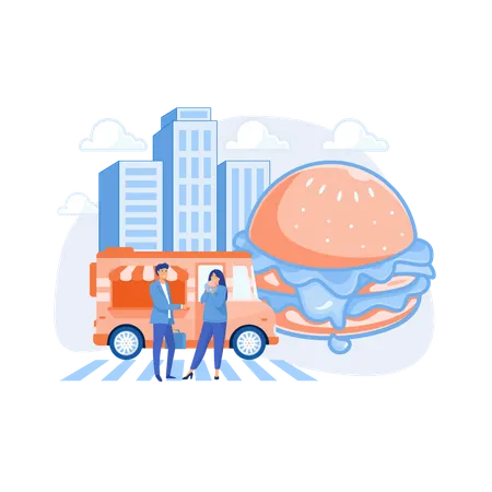 Street food  Illustration