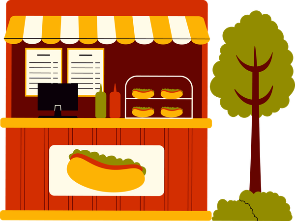 Street Food  Illustration