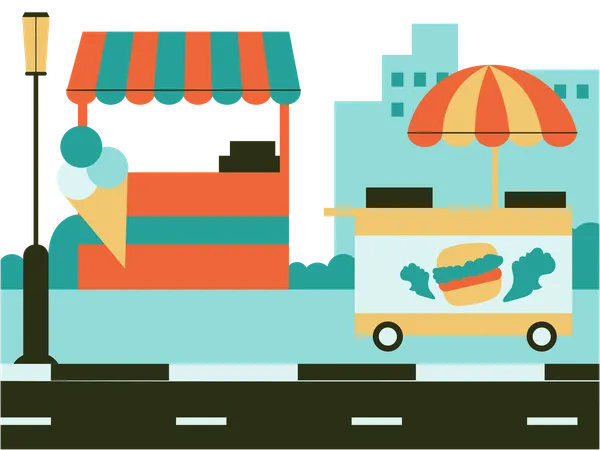 Street Food  Illustration