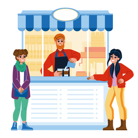 Street kiosk  일러스트레이션