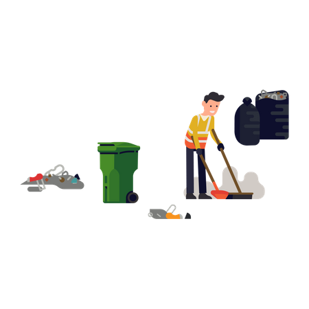 Street Sweeper Illustration
