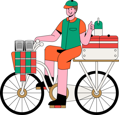 Street Vendor  Illustration