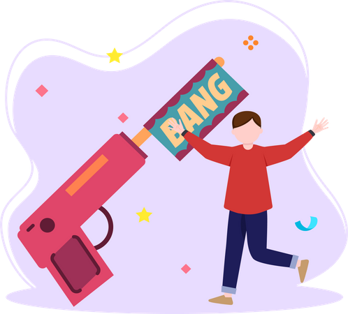 Streich-Tag-Feiern  Illustration