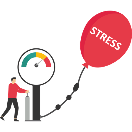 Stress professionnel  Illustration