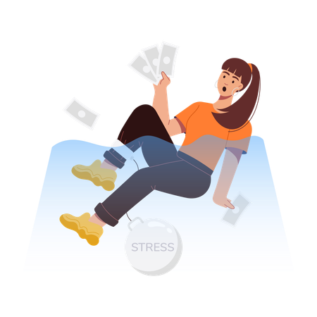 Stress am Arbeitsplatz  Illustration