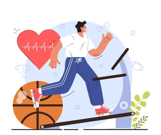 How To Manage Stress Instruction Concept Character Dealing With Anxiety With Sport Psychological Support Emotional Help Negative World News Pressure Flat Vector Illustration Illustration