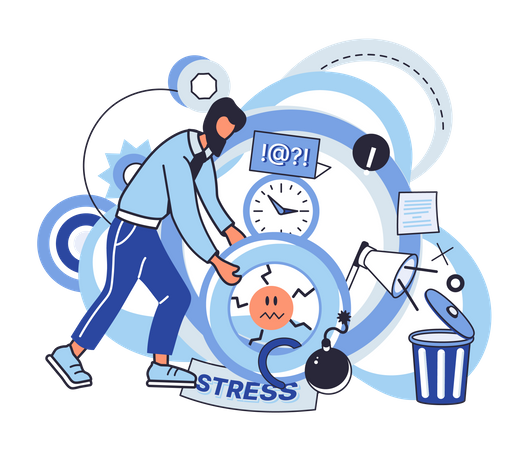 Stress Management Illustration