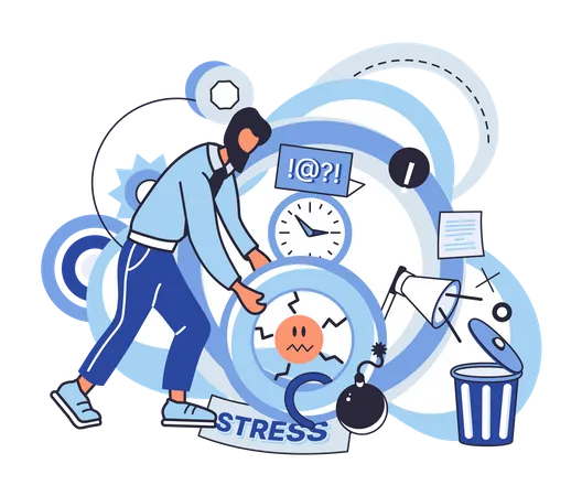 Stress Management  Illustration