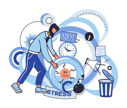 Stress Management  Illustration