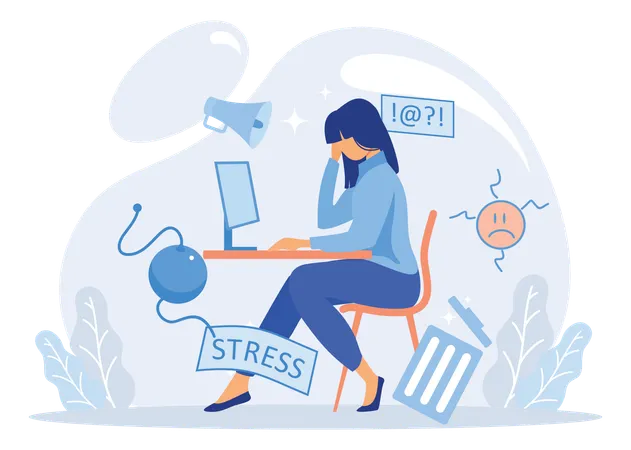 Stress Reduction  Illustration