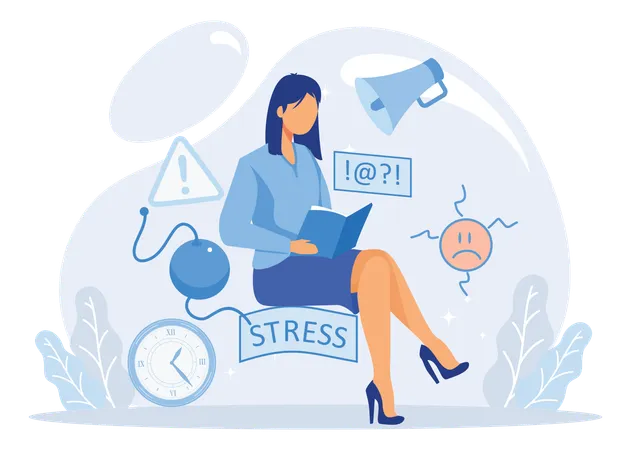 Stress Relief  Illustration