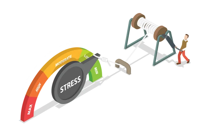 Stressbewältigung  Illustration