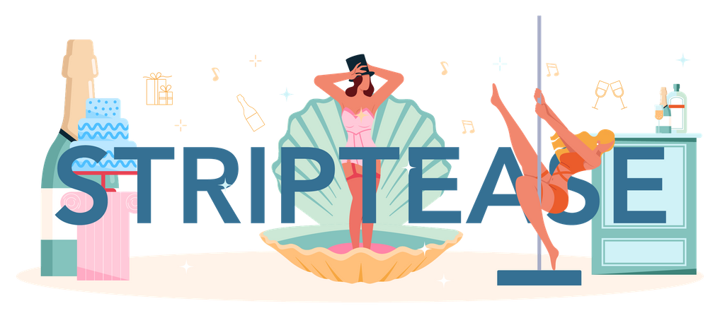 Striptease  Illustration