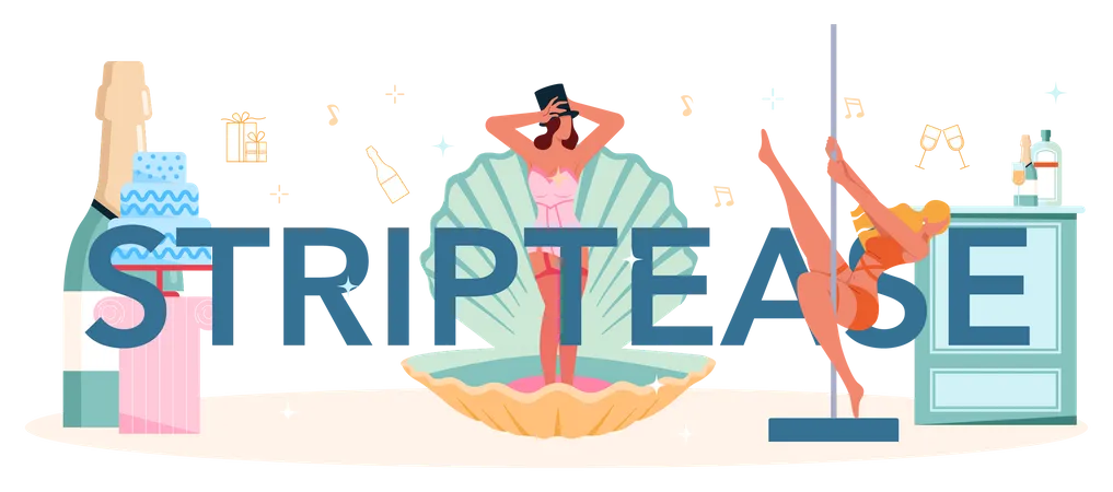 Striptease  Illustration