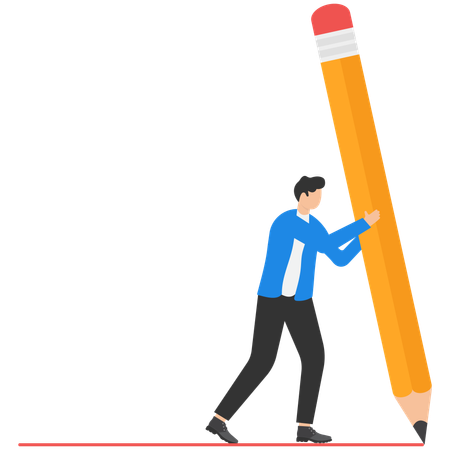 Strong Businessman  Illustration