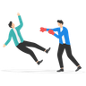 knockout illustration svg