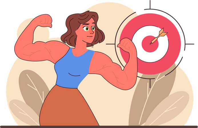 Strong woman  Illustration