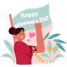 free strong woman illustrations