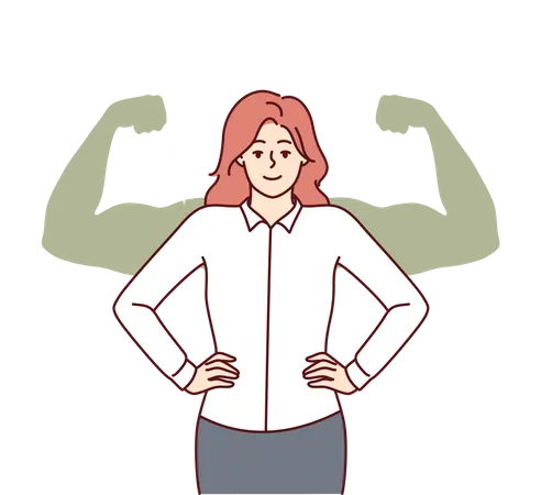 Strong woman  Illustration