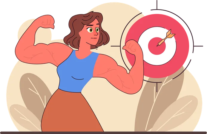 Strong woman  Illustration