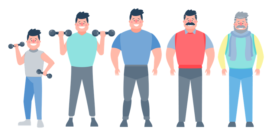 Strongest human life cycles  Illustration