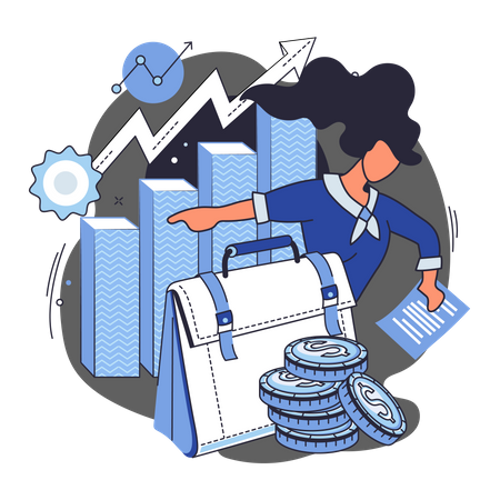 Structure de croissance du portefeuille d'investissement  Illustration