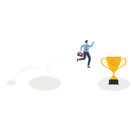 Struggle for Achievement  Illustration