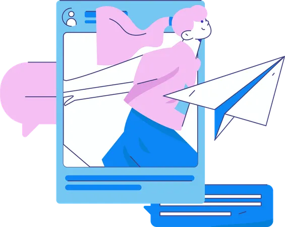 학생은 온라인 튜토리얼에 참석합니다  일러스트레이션