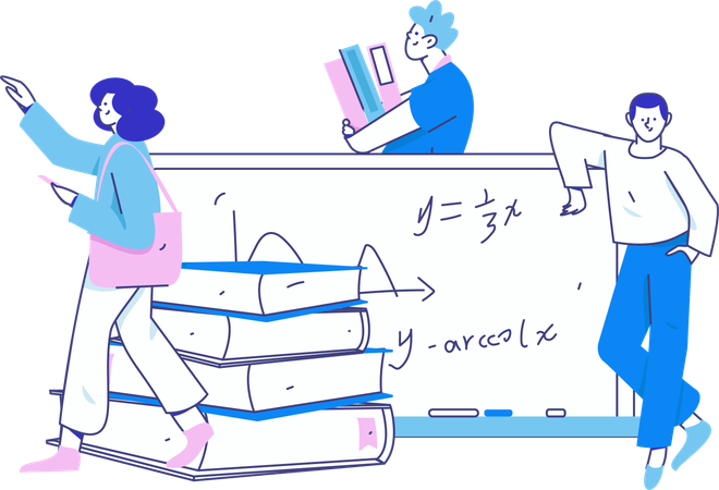 学生向けブックリーダー  イラスト