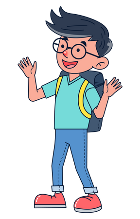 Student character Illustration