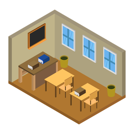 Student desk  Illustration
