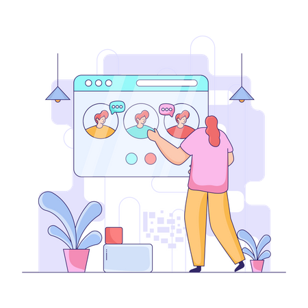 Student discussion portal  Illustration