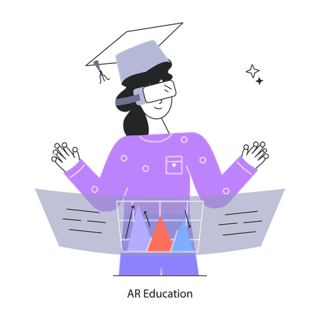 Student Doing Ar Education  Illustration