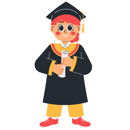 Student Graduation Ceremony  Illustration