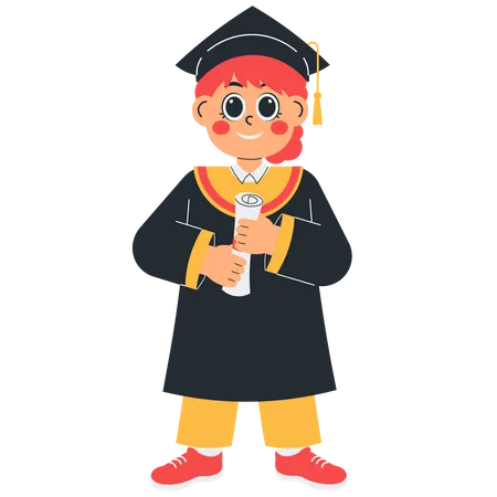 Student Graduation Ceremony  Illustration