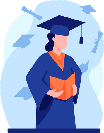 Student Graduation  Illustration