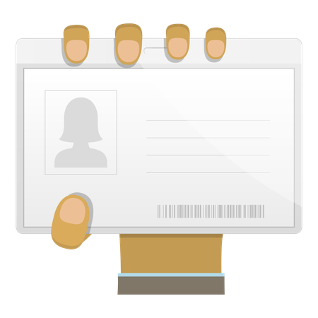 Student identity card  Illustration