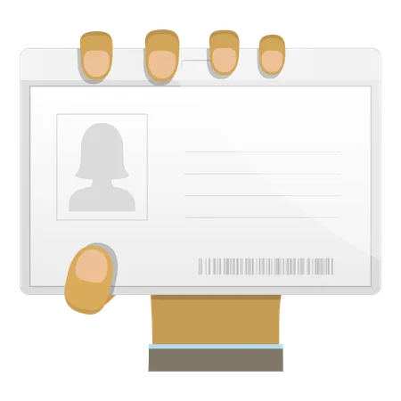 Student identity card  Illustration