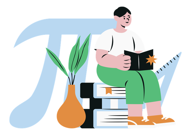 Student Learning Mathematics  일러스트레이션