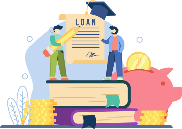 Student Loan Illustration