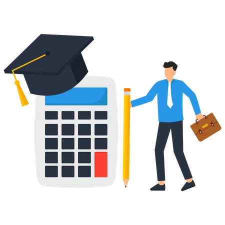 Student loan calculation  Illustration