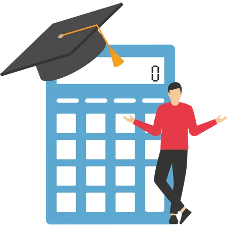 Student loan calculation  Illustration