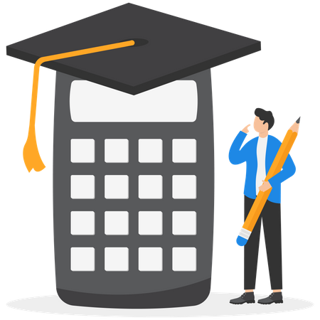 Student loan calculation  Illustration