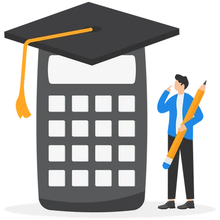 Student loan calculation  Illustration