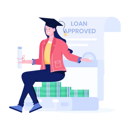 Student loan  Illustration