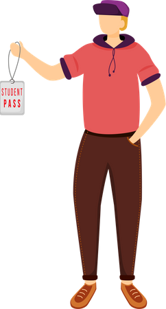 Student pass for museums Illustration