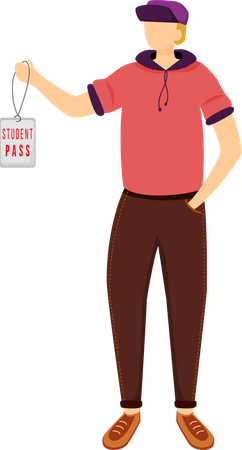 Student pass for museums  Illustration