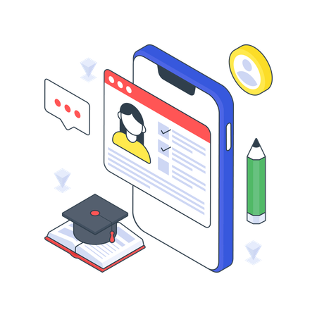 Student Portal  Illustration