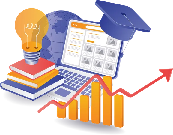 Student result card  Illustration