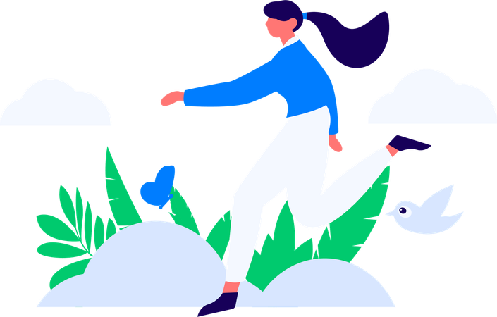 Student running fast for school  Illustration
